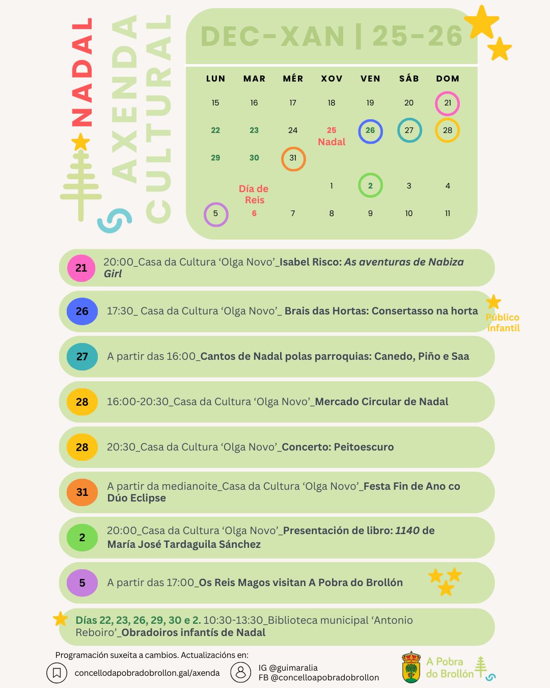 PROGRAMACION NADAL CONCELLO
